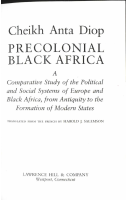 Cheikh Anta Diop - Precolonial Black Africa (1).pdf